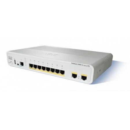 Коммутатор Cisco Catalyst 2960C Switch 12 FE PoE, 2 x Dual Uplink, Lan Base