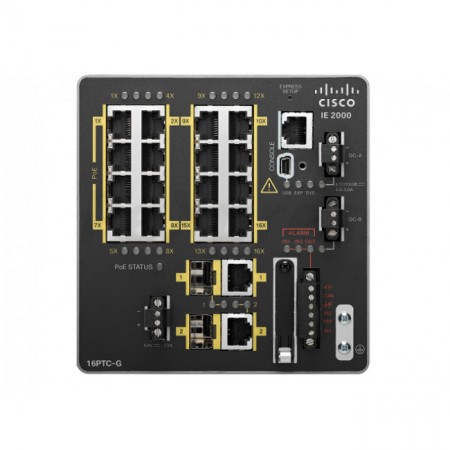 Коммутатор Cisco IE 16 10/100,2 FE SFP+2 T/SFP, Base with 1588