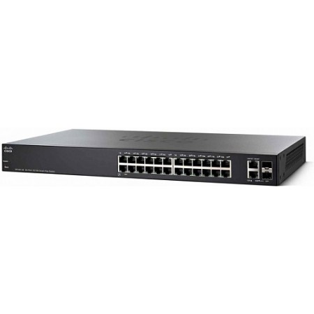 Коммутатор управляемый Cisco SF220-24 24-Port 10/100 Smart Plus Switch