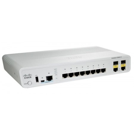 Коммутатор Cisco Catalyst 2960C Switch 8 FE, 2 x Dual Uplink, Lan Base