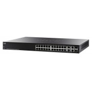 Коммутатор Cisco SF300-24PP 24-port 10/100 PoE+ Managed Switch w/Gig Uplinks