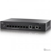 Коммутатор управляемый Cisco SG 300-10 10-port Gigabit Managed SFP Switch (8 SFP + 2 Comb