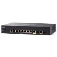 Коммутатор управляемый Cisco SG350-10P 10-port Gigabit POE Managed Switch